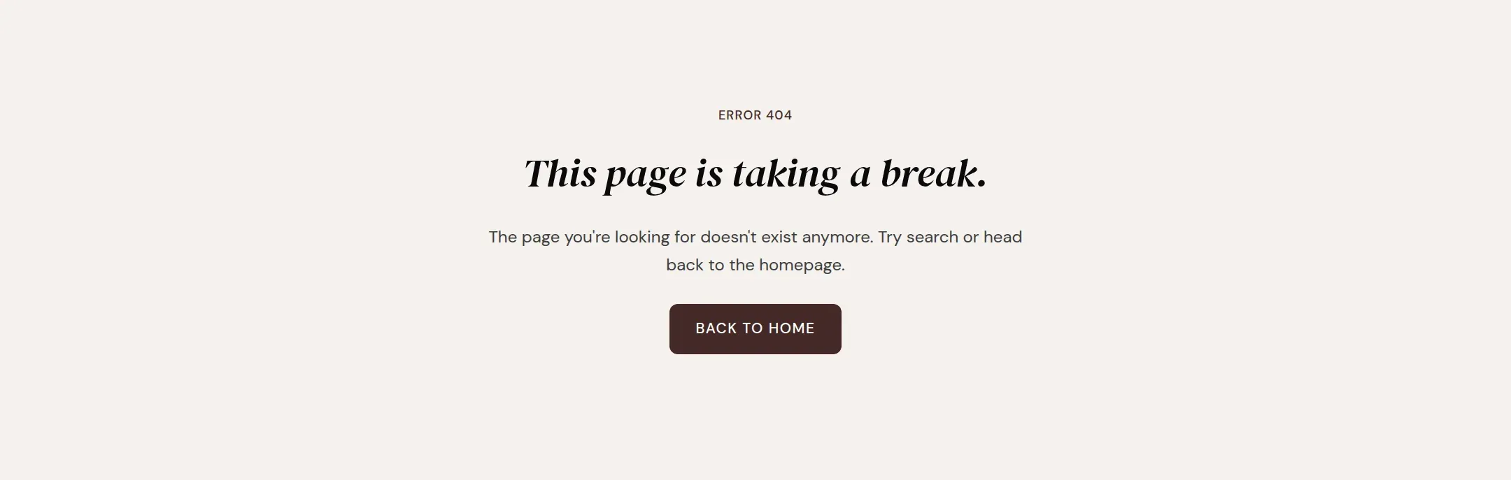 The 404 page.